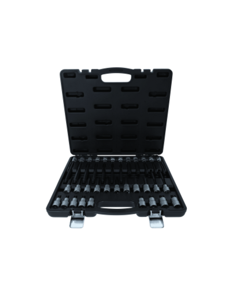 KS TOOLS 1/2" Set RIBE® bit-doppen, 32-dlg, kort, lang en extra lang - 911.4520