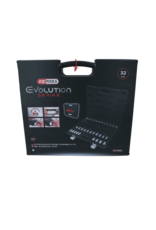 KS TOOLS 1/2" Set RIBE® bit-doppen, 32-dlg, kort, lang en extra lang - 911.4520