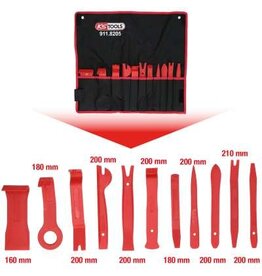 KS TOOLS MASTER Kunststof bekledinghevelset, 11-dlg - 911.8205