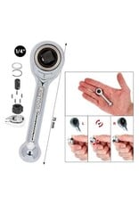 KS TOOLS 1/4" mini-vrijloop-ratel  - 912.1485