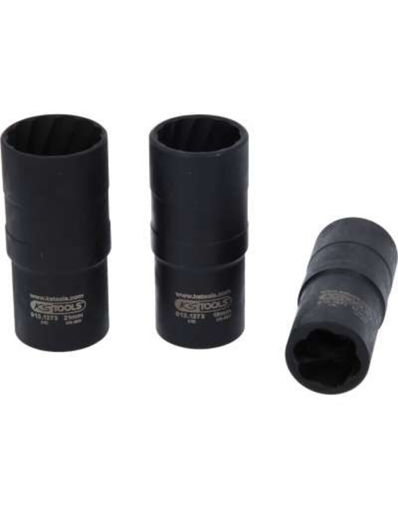 KS TOOLS 1/2" Dopsleutelset, spiraal-profiel kracht, 3-dlg, 17-21mm - 913.1270