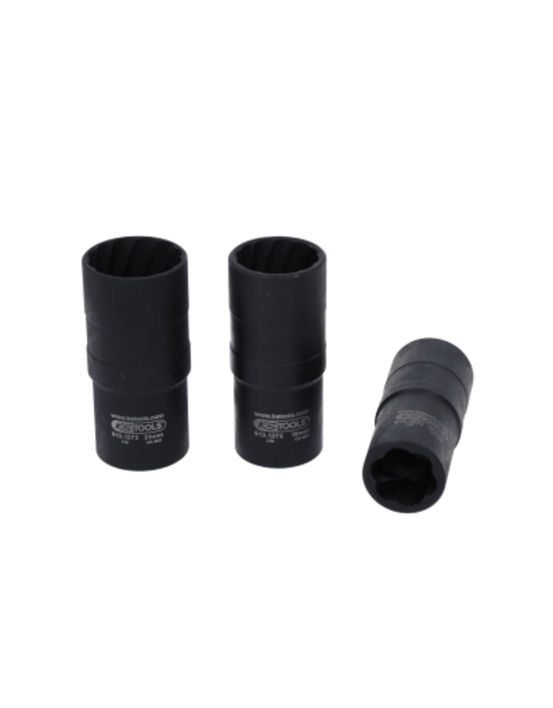 KS TOOLS 1/2" Dopsleutelset, spiraal-profiel kracht, 3-dlg, 17-21mm - 913.1270