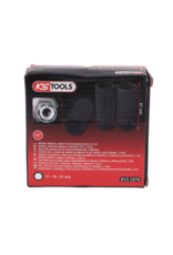 KS TOOLS 1/2" Dopsleutelset, spiraal-profiel kracht, 3-dlg, 17-21mm - 913.1270