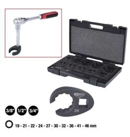 KS TOOLS Leidingsleutelset, 19-46mm, 10-dlg - 913.1300