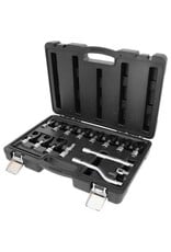 KS TOOLS 3/8" 12-kant-insteek-steeksleutelset met scharnier, 15-dlg, 10 - 22 mm - 913.3835