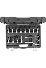 KS TOOLS 3/8" 12-kant-insteek-steeksleutelset met scharnier, 15-dlg, 10 - 22 mm - 913.3835