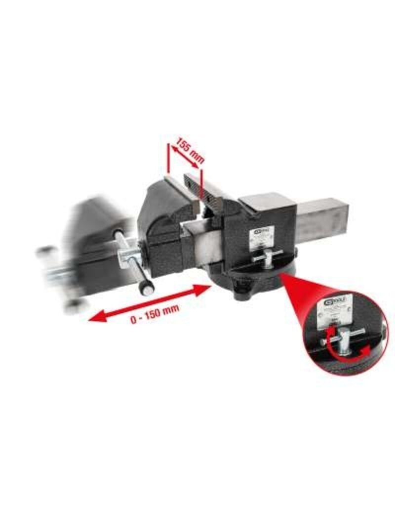 KS TOOLS Bankschroef,6" - 914.0006