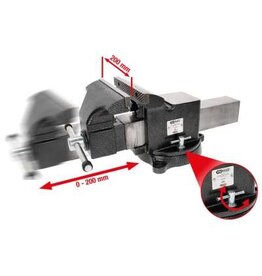 KS TOOLS Bankschroef,8" - 914.0008