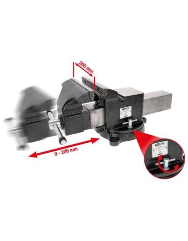 KS TOOLS Bankschroef,8" - 914.0008