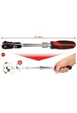KS TOOLS 1/4" SlimPOWER telescoopratel met scharnier, 72 tanden - 914.1420