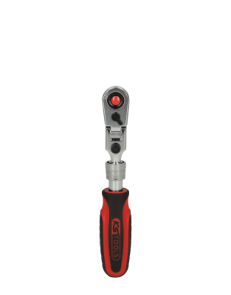 KS TOOLS 1/4" SlimPOWER telescoopratel met scharnier, 72 tanden - 914.1420