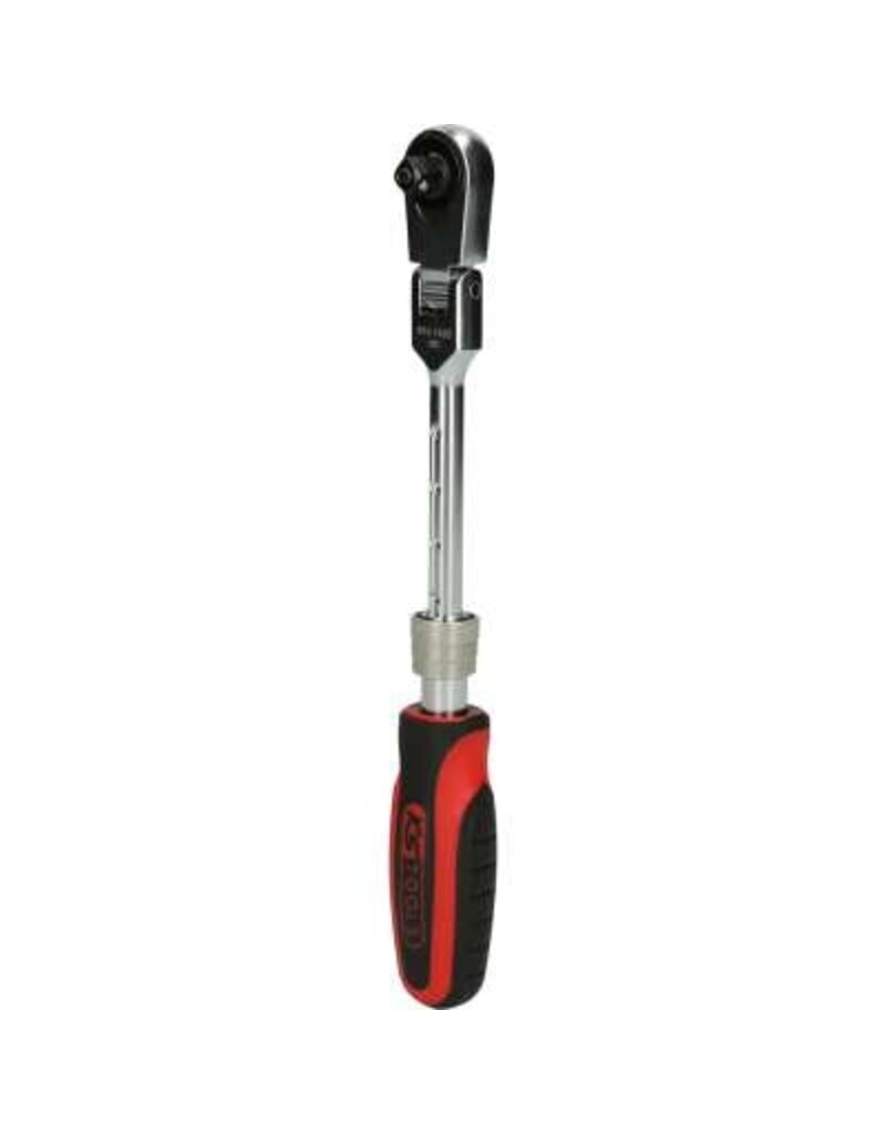 KS TOOLS 1/4" SlimPOWER telescoopratel met scharnier, 72 tanden - 914.1420