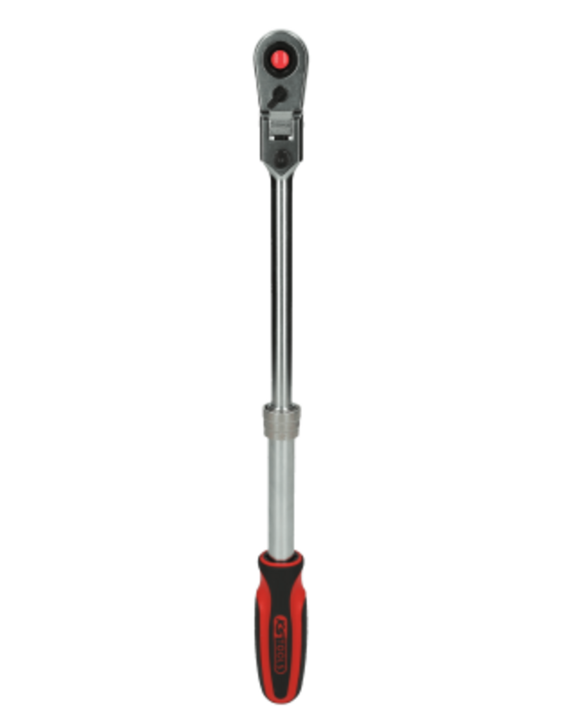 KS TOOLS 3/8" SlimPOWER Omschakelbare ratel met telescooparm, 72 tanden - 914.3820