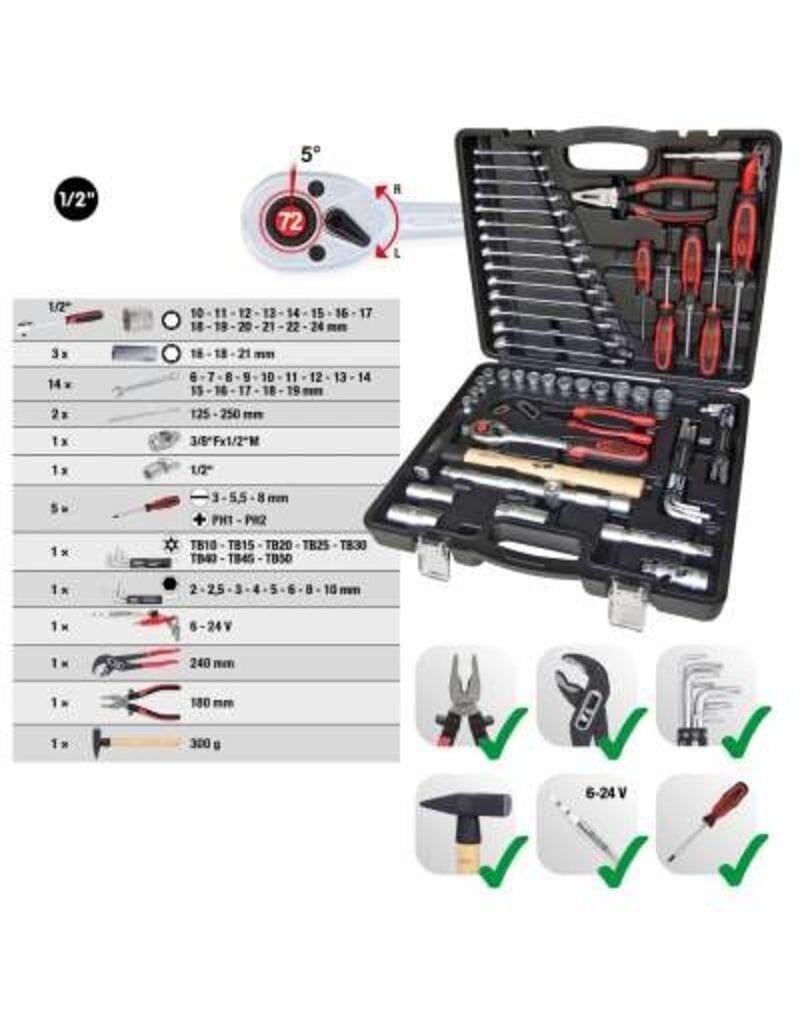 KS TOOLS 1/2" Universele-Gereedschapset, 47-dlg - 917.0047