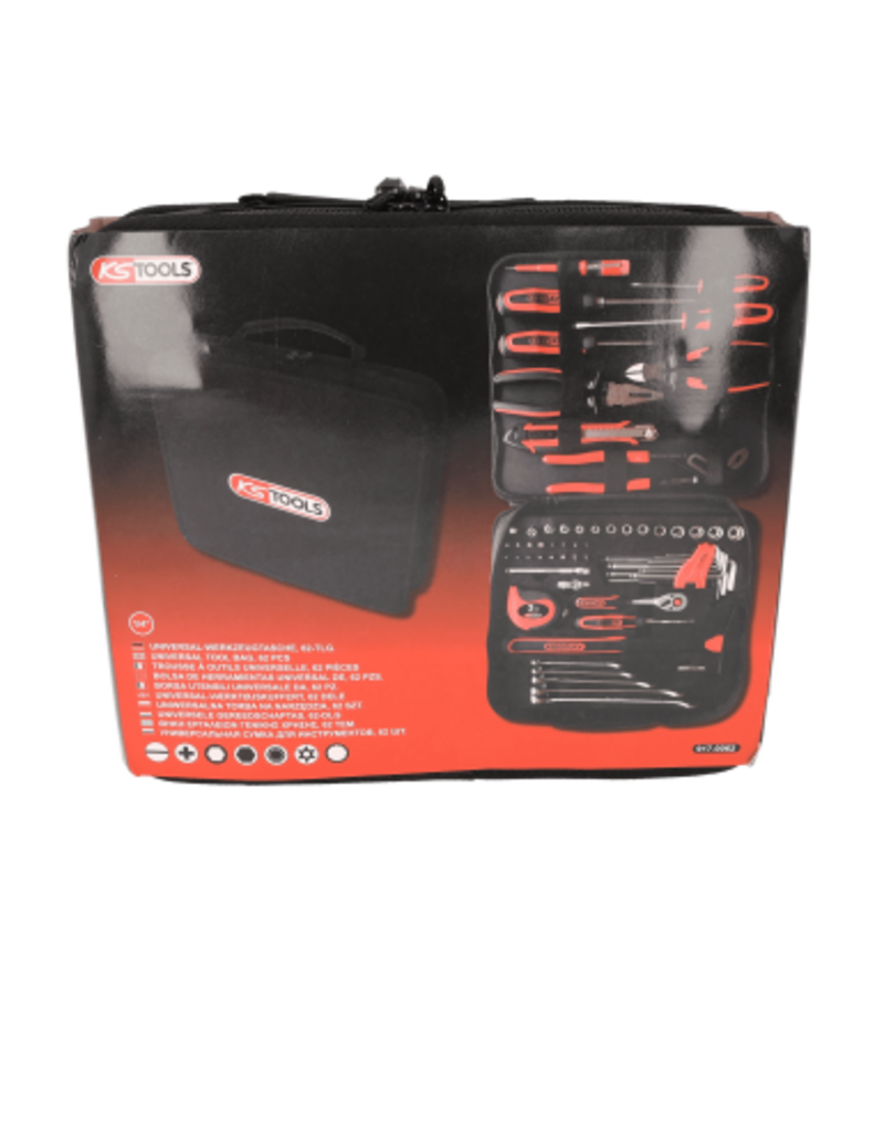 KS TOOLS 1/4" universele gereedschaptas, 62-dlg - 917.0062
