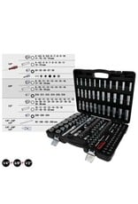 KS TOOLS 1/4"+3/8"+1/2" Dopsleutels, 133-dlg - 917.0133