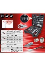 KS TOOLS 1/4"+3/8"+1/2" Dopsleutelset, 216-dlg - 917.0216