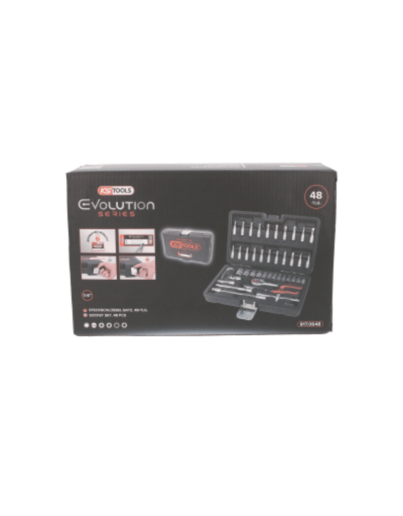 KS TOOLS 1/4" Dopsleutelset, 48-dlg - 917.0648