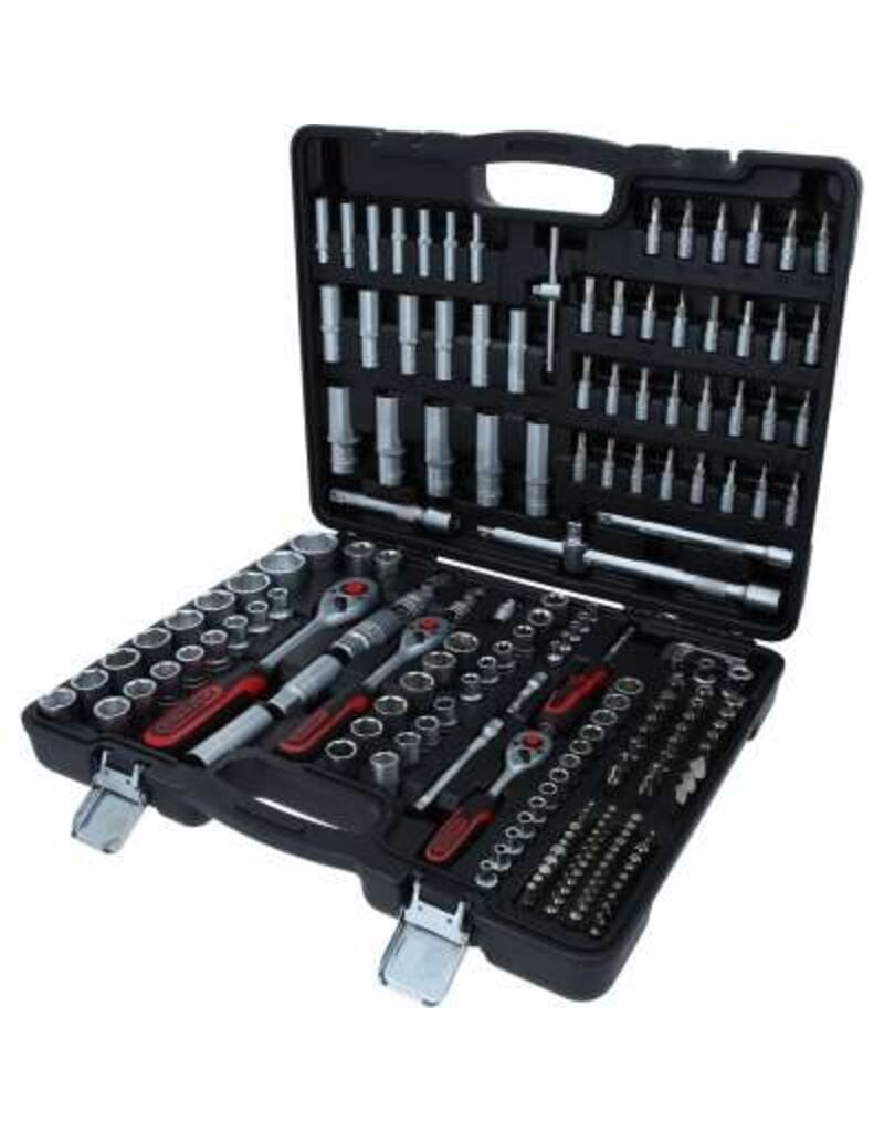 KS TOOLS 1/4" + 3/8" + 1/2" Dopsleutelset, 195-dlg - 917.0795