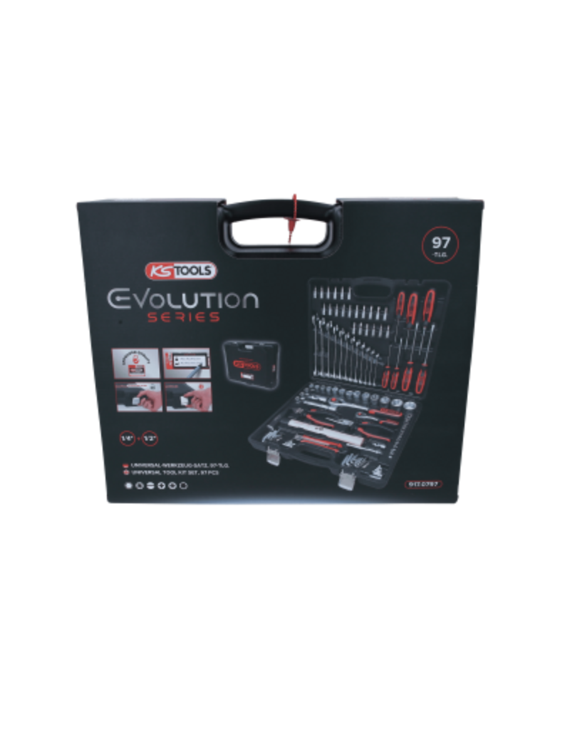 KS TOOLS 1/4"+1/2" Universele+gereedschapset, 97-dlg - 917.0797