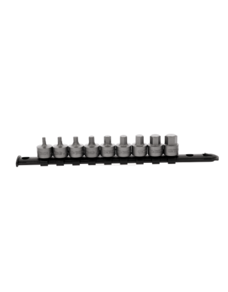 KS TOOLS 3/8" bit-dop inbus, kort, 9-dlg, 4 - 14 mm - 917.4000