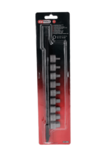 KS TOOLS 3/8" bit-dop inbus, kort, 9-dlg, 4 - 14 mm - 917.4000