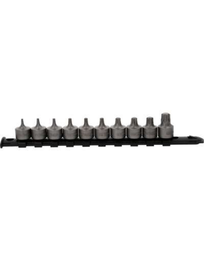 KS TOOLS 3/8" bit-dopset Torx, kort, 10-dlg, T10 - T55 - 917.4015