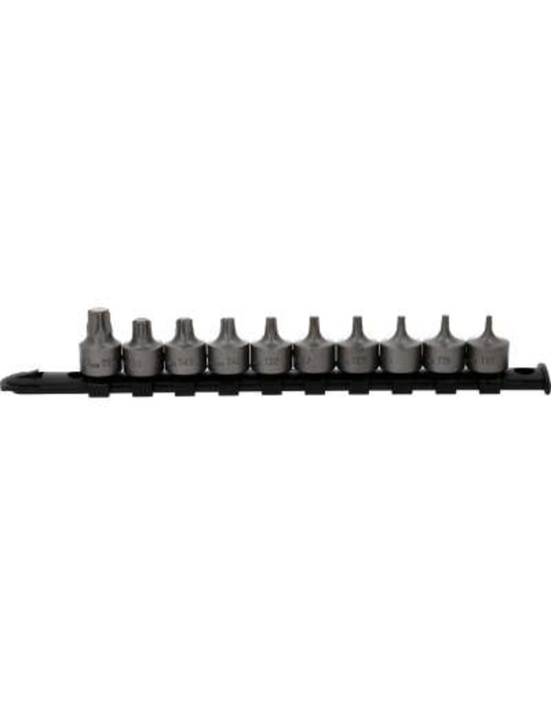 KS TOOLS 3/8" bit-dopset Torx, kort, 10-dlg, T10 - T55 - 917.4015