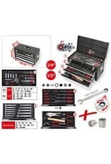 KS TOOLS 1/4"+1/2" CHROMEplus Universele-gereedschapset, 99-dlg GEAR - 918.0100