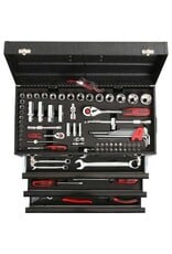 KS TOOLS 1/4"+1/2" CHROMEplus Universele-gereedschapset, 99-dlg GEAR - 918.0100