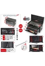 KS TOOLS 1/4"+1/2" CHROMEplus Universele-gereedschapset, 99-dlg - 918.0200