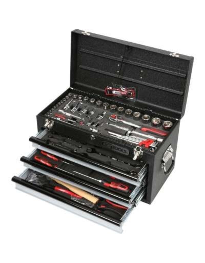 KS TOOLS 1/4"+1/2" CHROMEplus Universele-gereedschapset, 99-dlg - 918.0200