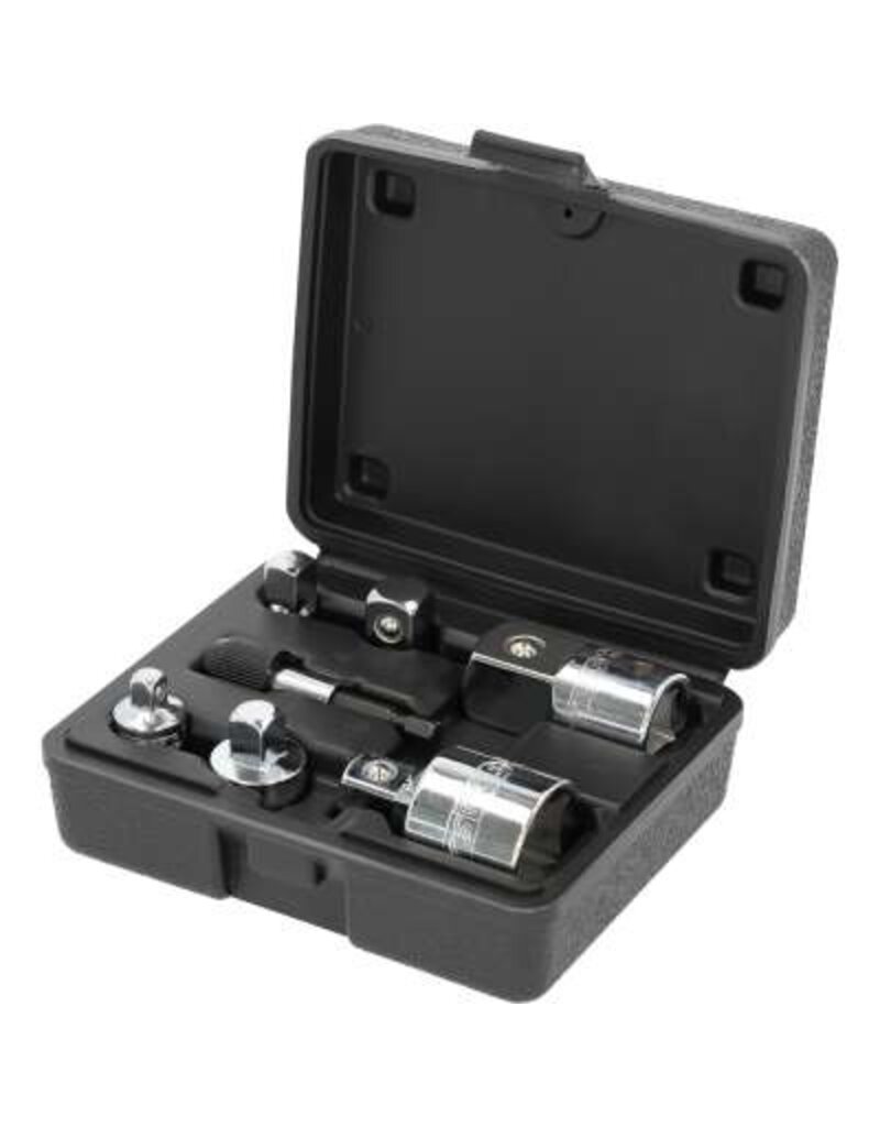 KS TOOLS 1/4"+3/8"+1/2"+3/4" CHROMEplus Verloop-adapterset, 7-dlg - 918.0707