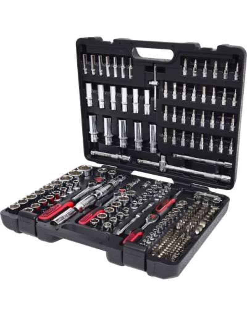 KS TOOLS 1/4" + 3/8" + 1/2" CHROMEplus Dopsleutelset, 195-dlg - 918.0795