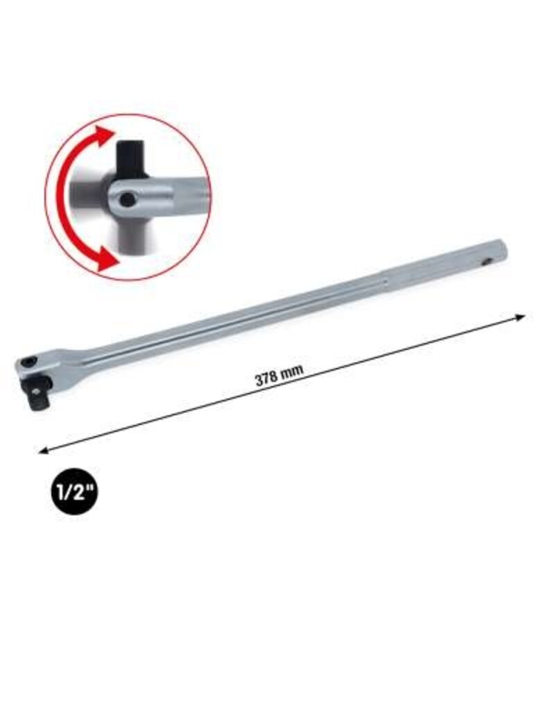 KS TOOLS 1/2" CHROMEplus Wringijzer met kniegewricht, 378mm - 918.1291