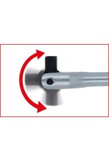 KS TOOLS 1/2" CHROMEplus Wringijzer met kniegewricht, 378mm - 918.1291