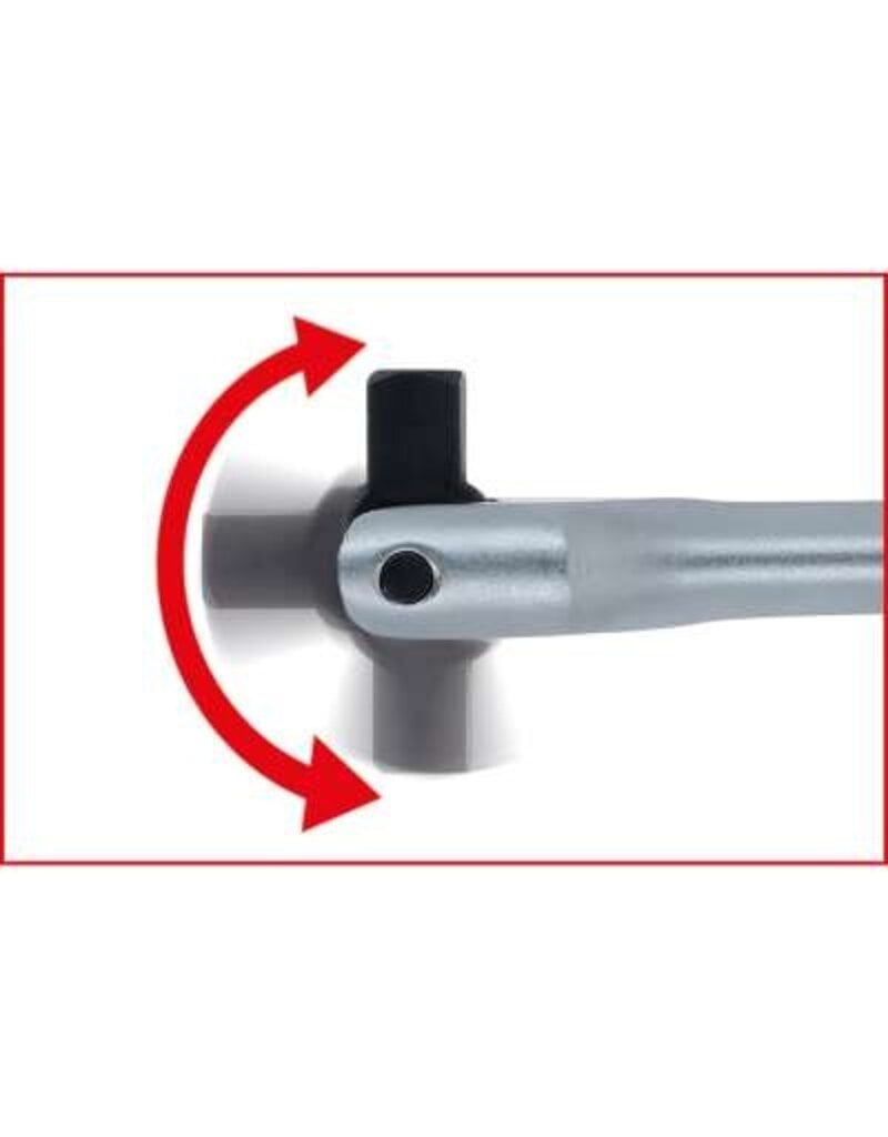 KS TOOLS 1/2" CHROMEplus Wringijzer met kniegewricht, 378mm - 918.1291