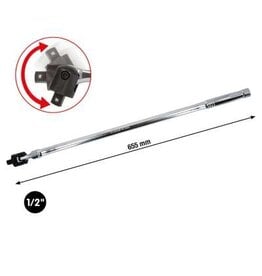 KS TOOLS 1/2" CHROMEplus Wringijzer met kniegewricht, 655mm - 918.1292