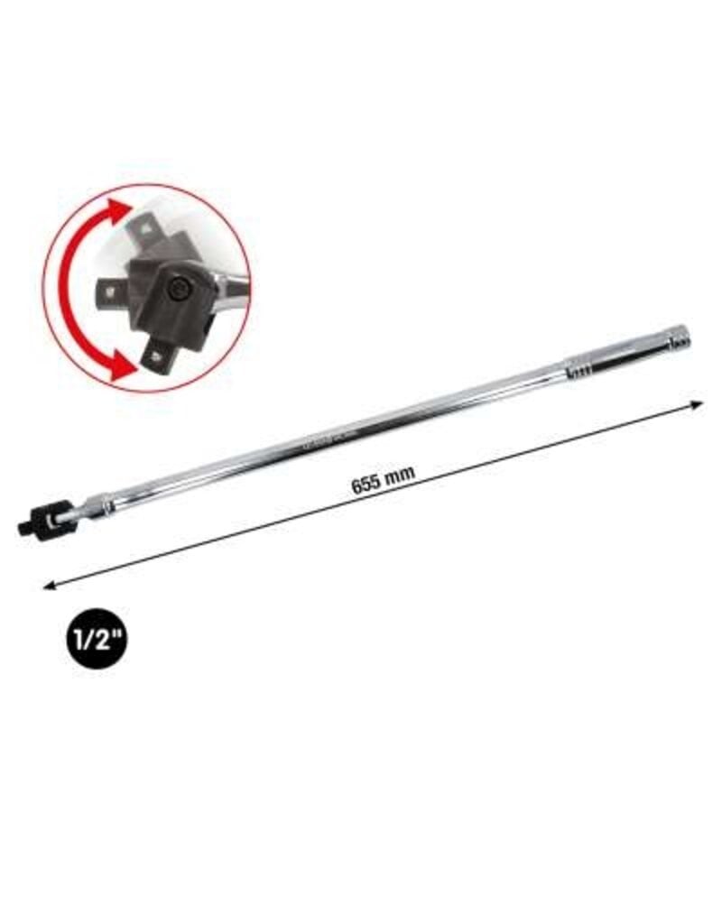 KS TOOLS 1/2" CHROMEplus Wringijzer met kniegewricht, 655mm - 918.1292