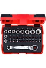 KS TOOLS 1/4" + 11 mm Doorgaande dopsleutel- en bitset, 31-dlg - 918.3050