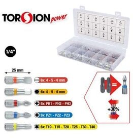 KS TOOLS TORSIONpower bit-assortiment, 108-dlg - 918.3108
