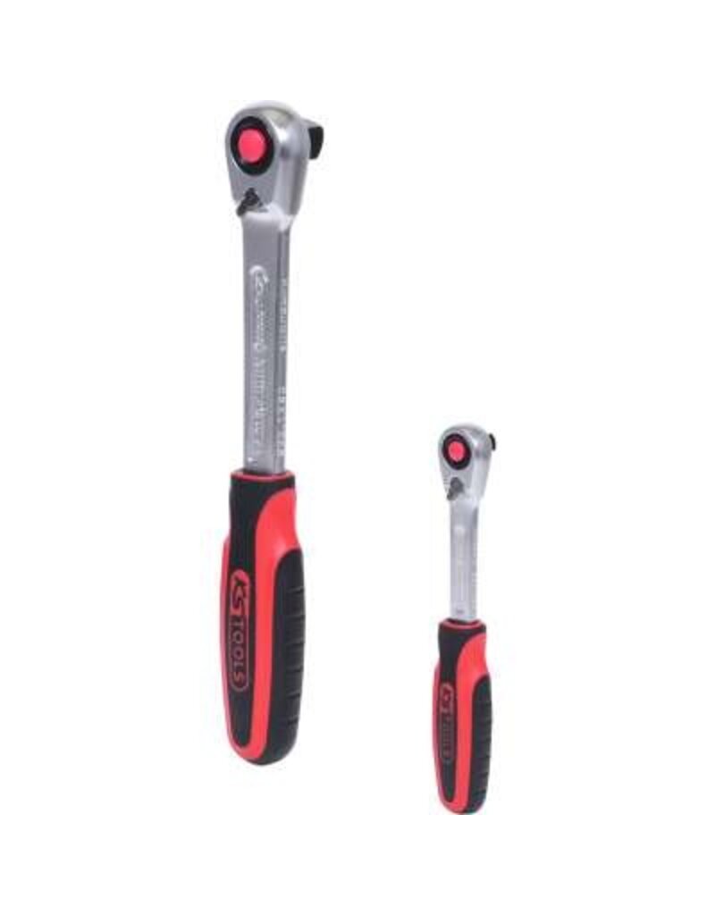 KS TOOLS SlimPOWER Omschakelbare ratelset, 2-dlg 1/4"+1/2" - 920.0002