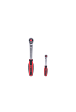 KS TOOLS SlimPOWER Omschakelbare ratelset, 2-dlg 1/4"+1/2" - 920.0002
