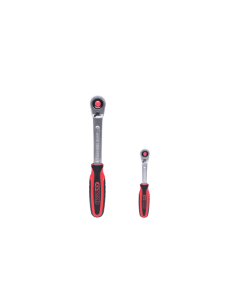 KS TOOLS SlimPOWER Omschakelbare ratelset, 2-dlg 1/4"+1/2" - 920.0002