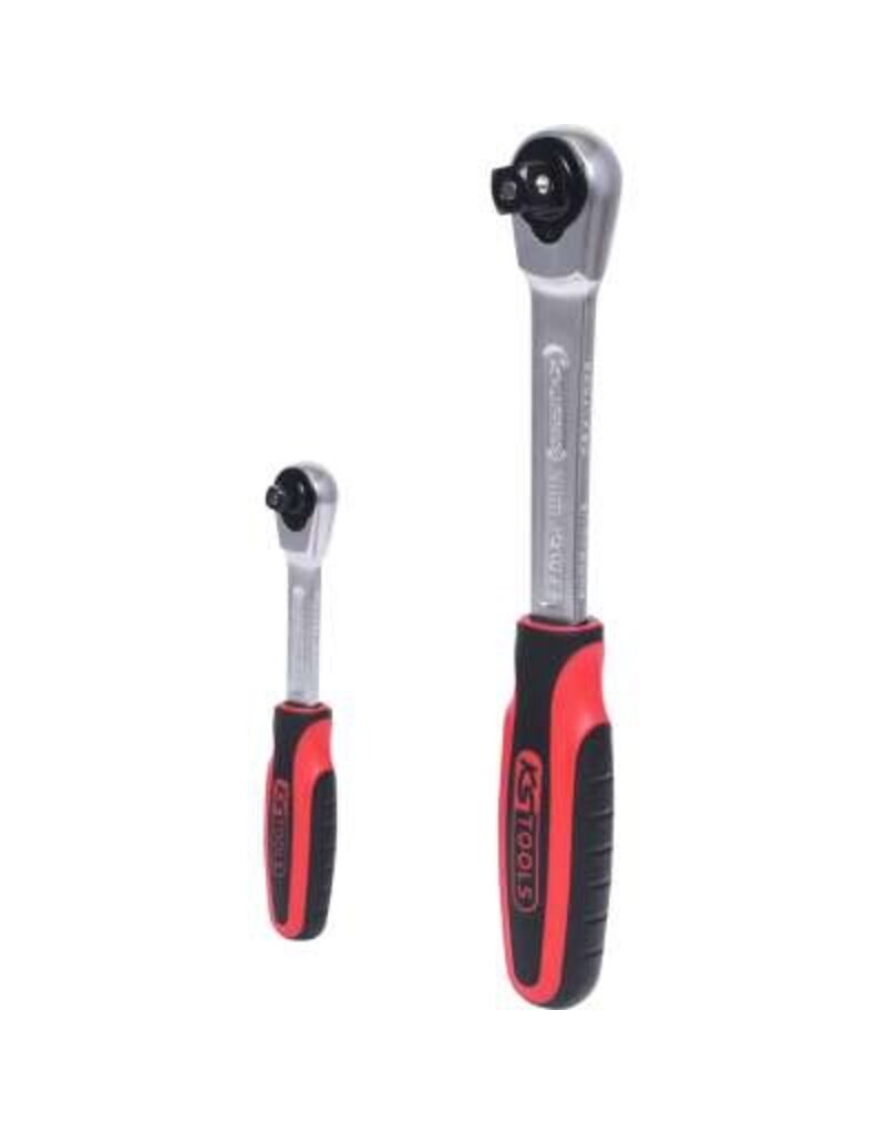 KS TOOLS SlimPOWER Omschakelbare ratelset, 2-dlg 1/4"+1/2" - 920.0002