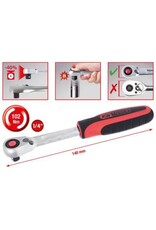 KS TOOLS 1/4" SlimPOWER Omschakelbare ratel met 72 tanden - 920.1490