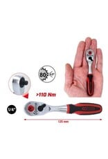 KS TOOLS 1/4" Monster Omschakelbare ratel, 80 tanden - 935.1490