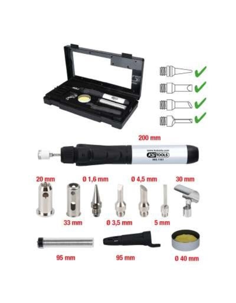 KS TOOLS Micro-soldeerset, 11-dlg - 960.1160