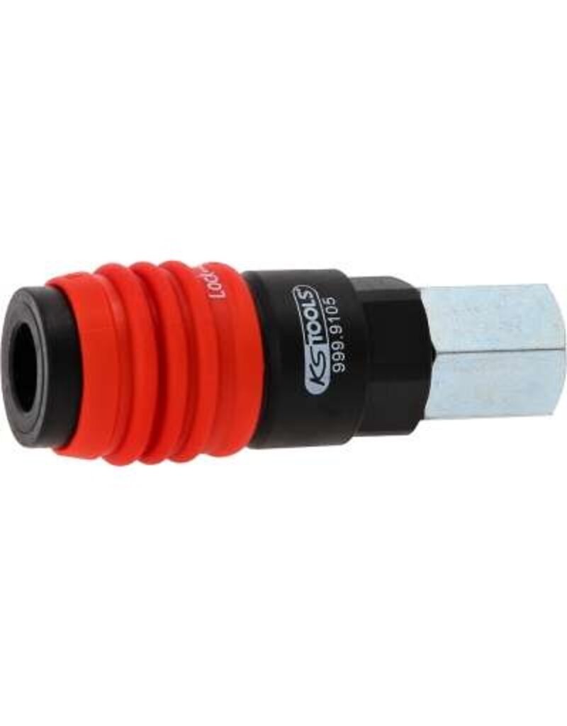 KS TOOLS 3-in-1 universele persluchtveiligheidskoppeling met 1/4" binnendraad - 999.9105
