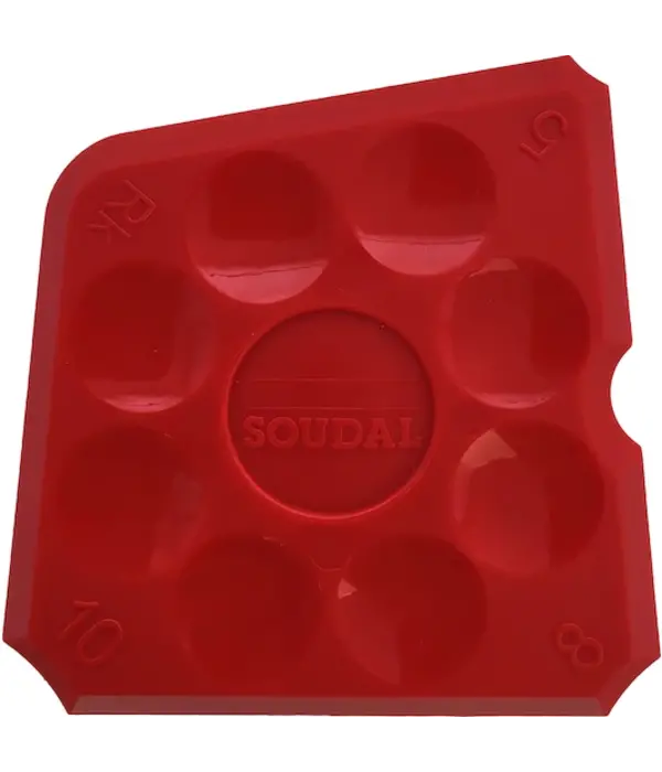 Soudal Kitset – Acryrub CF2 Wit – Inclusief Skelet Pistool Oranje, 4-delige Spatelset & Swipex Reinigingsdoekjes | Complete Afwerkset